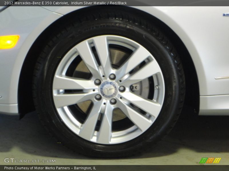 Iridium Silver Metallic / Red/Black 2012 Mercedes-Benz E 350 Cabriolet