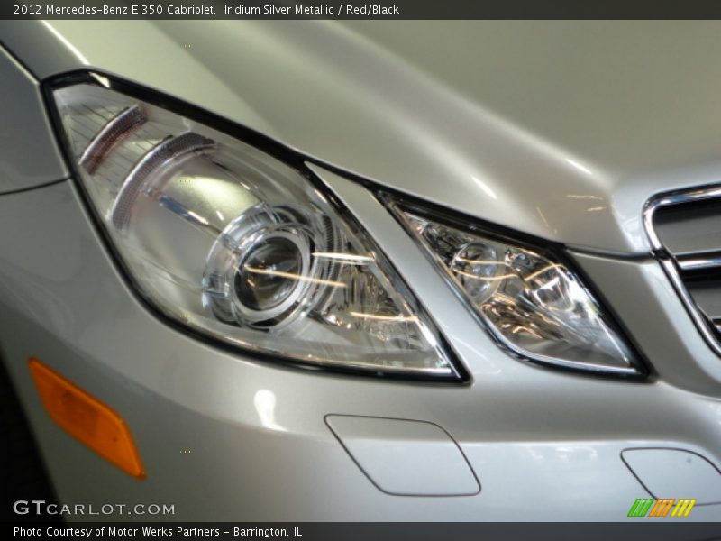 Iridium Silver Metallic / Red/Black 2012 Mercedes-Benz E 350 Cabriolet