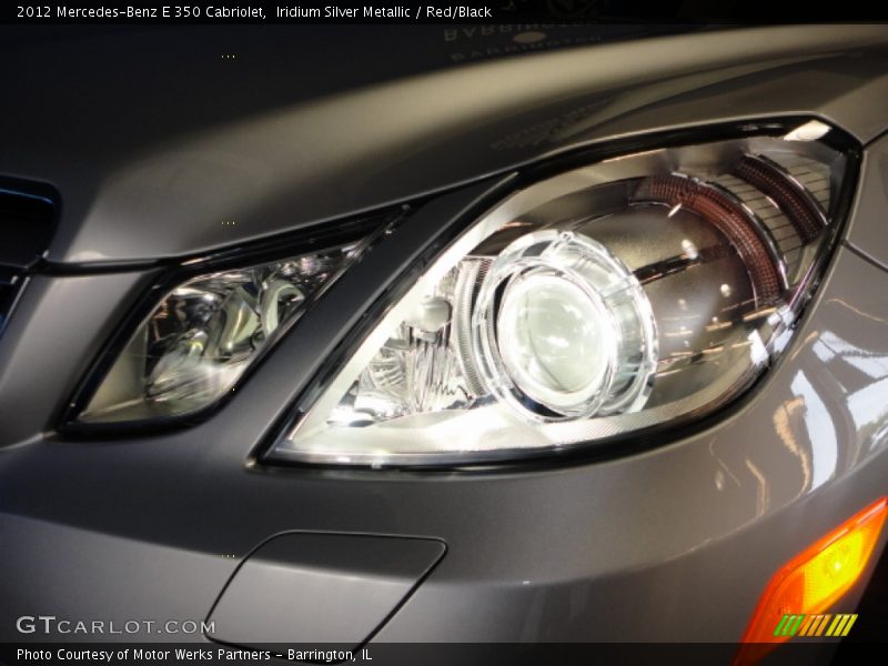 Iridium Silver Metallic / Red/Black 2012 Mercedes-Benz E 350 Cabriolet
