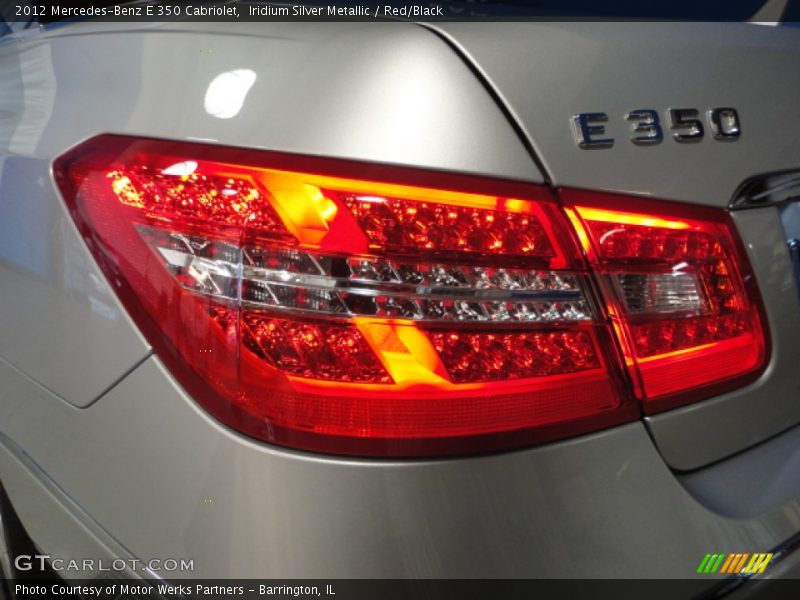 Iridium Silver Metallic / Red/Black 2012 Mercedes-Benz E 350 Cabriolet