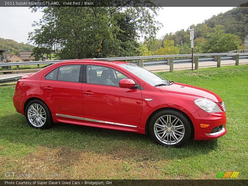 Vivid Red / Black 2011 Suzuki Kizashi GTS AWD