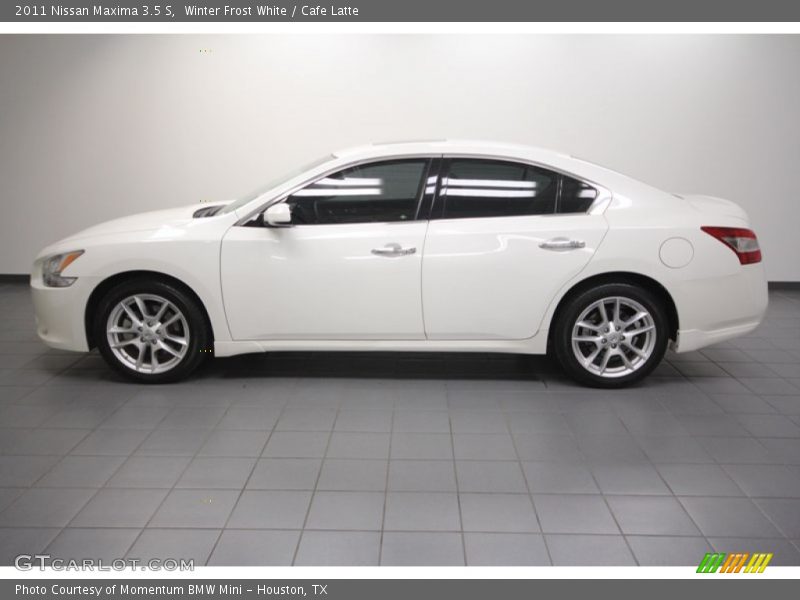 Winter Frost White / Cafe Latte 2011 Nissan Maxima 3.5 S