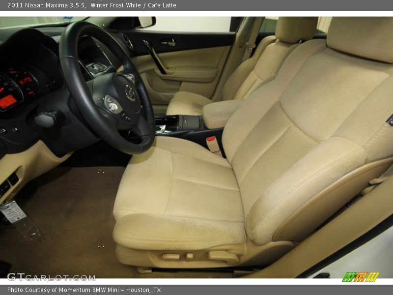 Winter Frost White / Cafe Latte 2011 Nissan Maxima 3.5 S