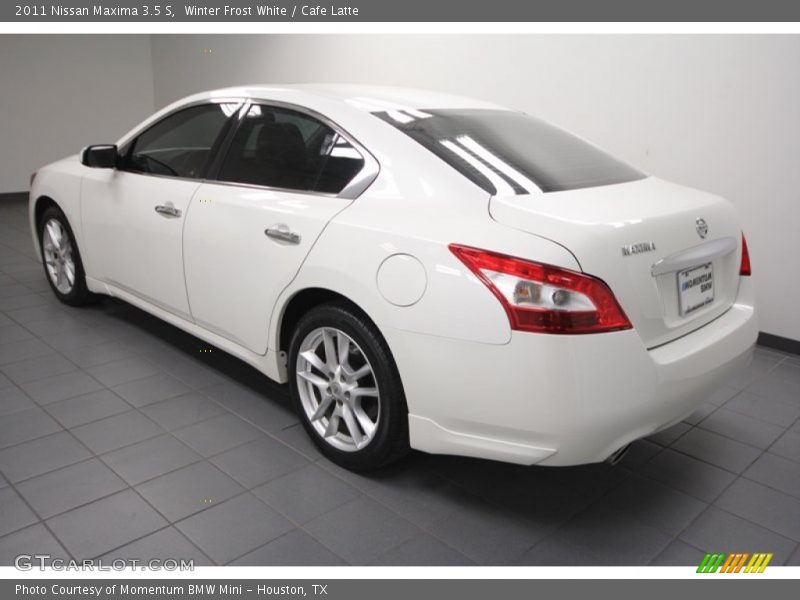 Winter Frost White / Cafe Latte 2011 Nissan Maxima 3.5 S