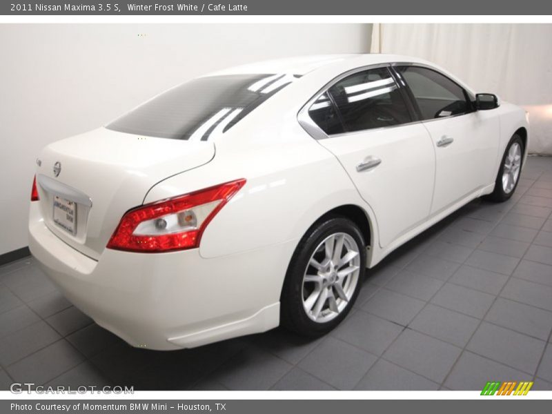 Winter Frost White / Cafe Latte 2011 Nissan Maxima 3.5 S