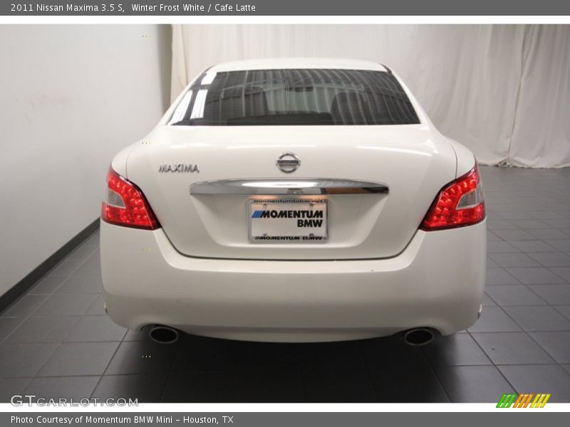Winter Frost White / Cafe Latte 2011 Nissan Maxima 3.5 S