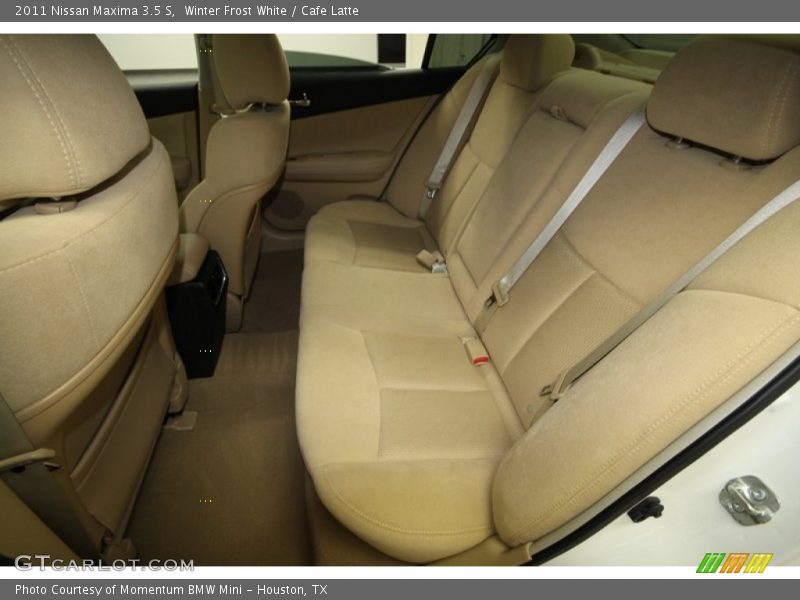 Winter Frost White / Cafe Latte 2011 Nissan Maxima 3.5 S