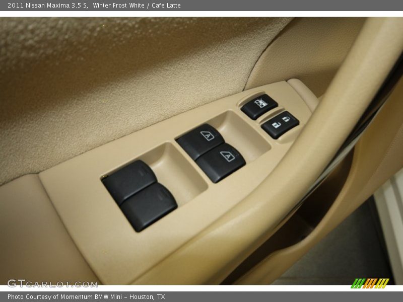Winter Frost White / Cafe Latte 2011 Nissan Maxima 3.5 S