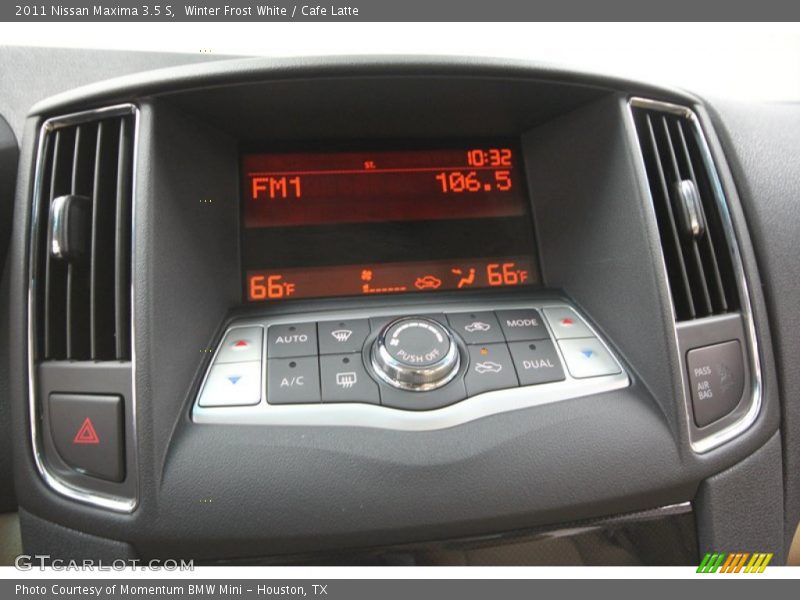 Winter Frost White / Cafe Latte 2011 Nissan Maxima 3.5 S