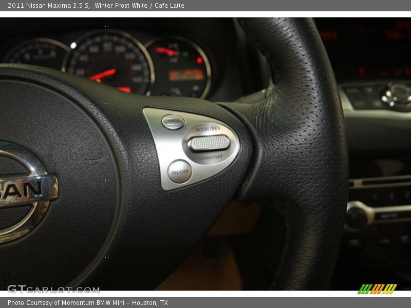 Winter Frost White / Cafe Latte 2011 Nissan Maxima 3.5 S