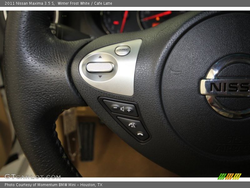 Winter Frost White / Cafe Latte 2011 Nissan Maxima 3.5 S