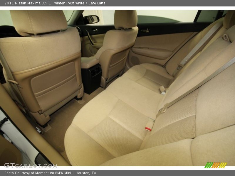 Winter Frost White / Cafe Latte 2011 Nissan Maxima 3.5 S