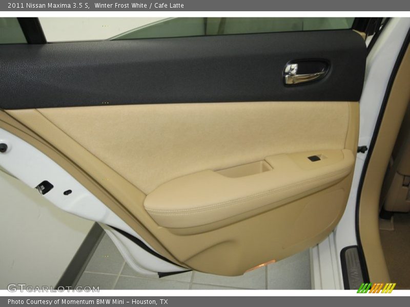 Winter Frost White / Cafe Latte 2011 Nissan Maxima 3.5 S