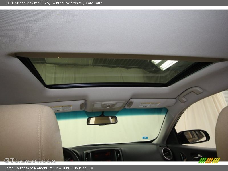 Winter Frost White / Cafe Latte 2011 Nissan Maxima 3.5 S