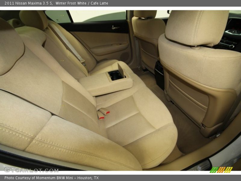 Winter Frost White / Cafe Latte 2011 Nissan Maxima 3.5 S