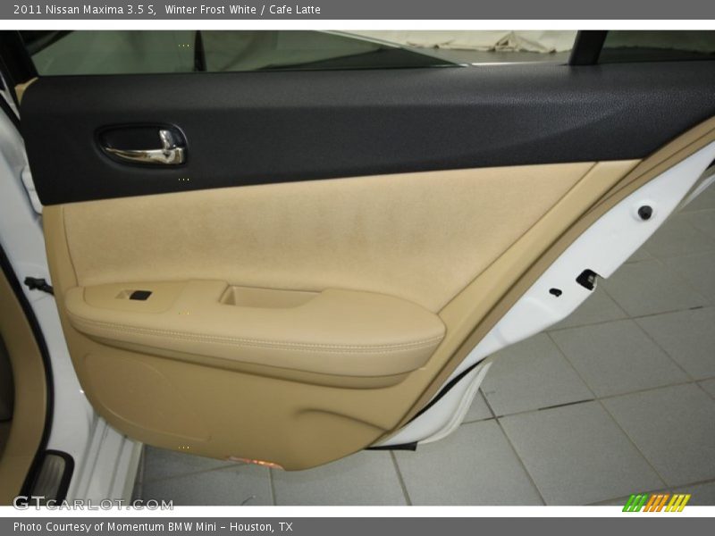 Winter Frost White / Cafe Latte 2011 Nissan Maxima 3.5 S