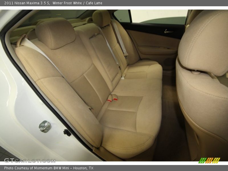 Winter Frost White / Cafe Latte 2011 Nissan Maxima 3.5 S