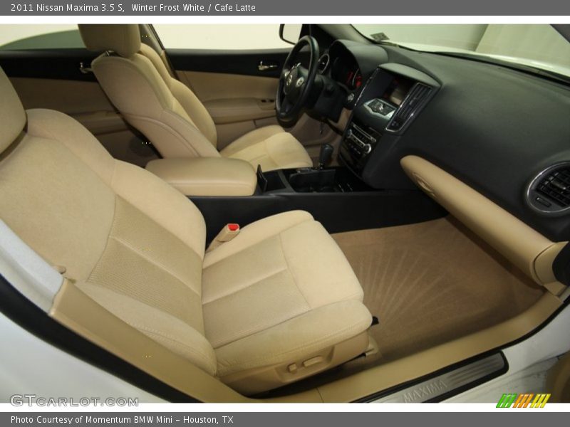 Winter Frost White / Cafe Latte 2011 Nissan Maxima 3.5 S