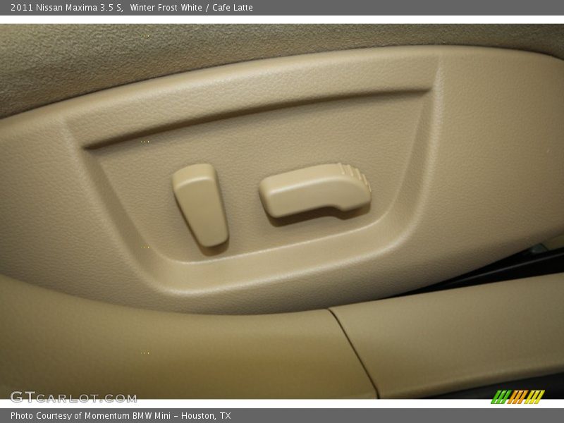 Winter Frost White / Cafe Latte 2011 Nissan Maxima 3.5 S