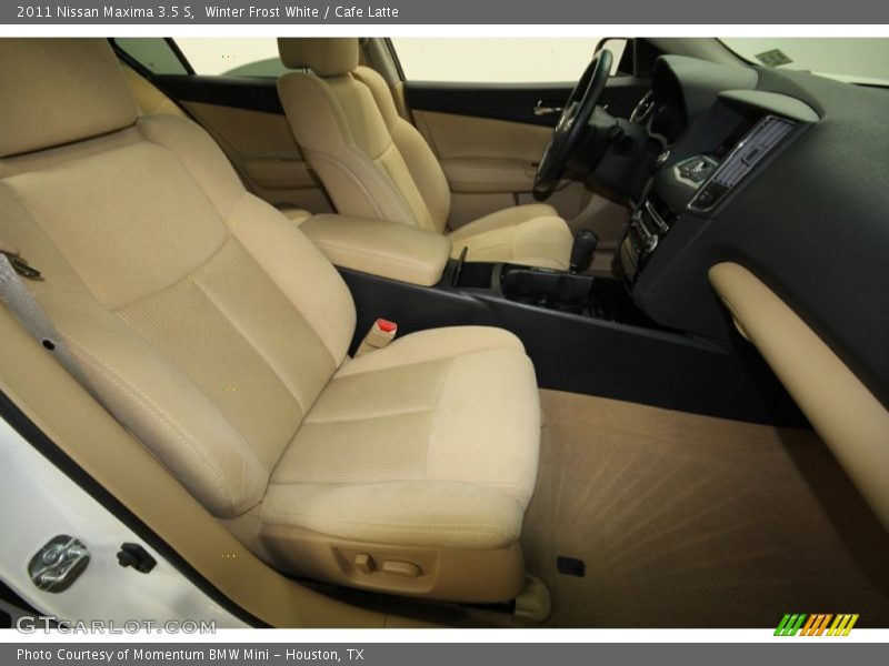 Winter Frost White / Cafe Latte 2011 Nissan Maxima 3.5 S