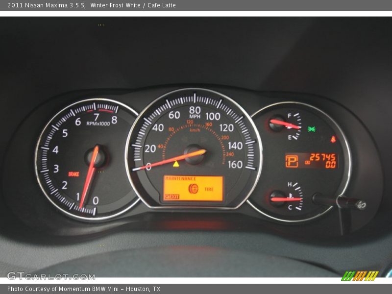 Winter Frost White / Cafe Latte 2011 Nissan Maxima 3.5 S
