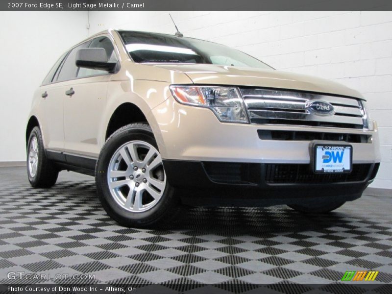 Light Sage Metallic / Camel 2007 Ford Edge SE