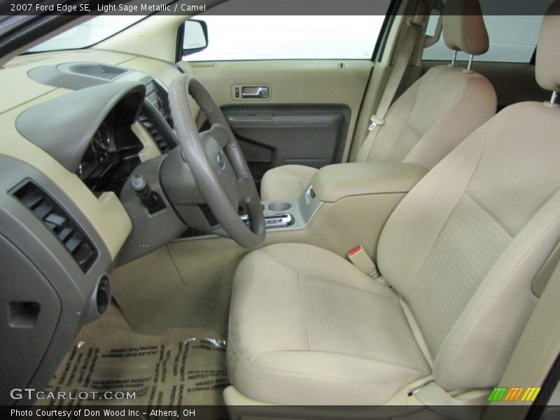 Light Sage Metallic / Camel 2007 Ford Edge SE