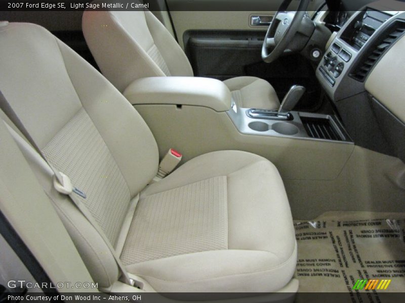 Light Sage Metallic / Camel 2007 Ford Edge SE