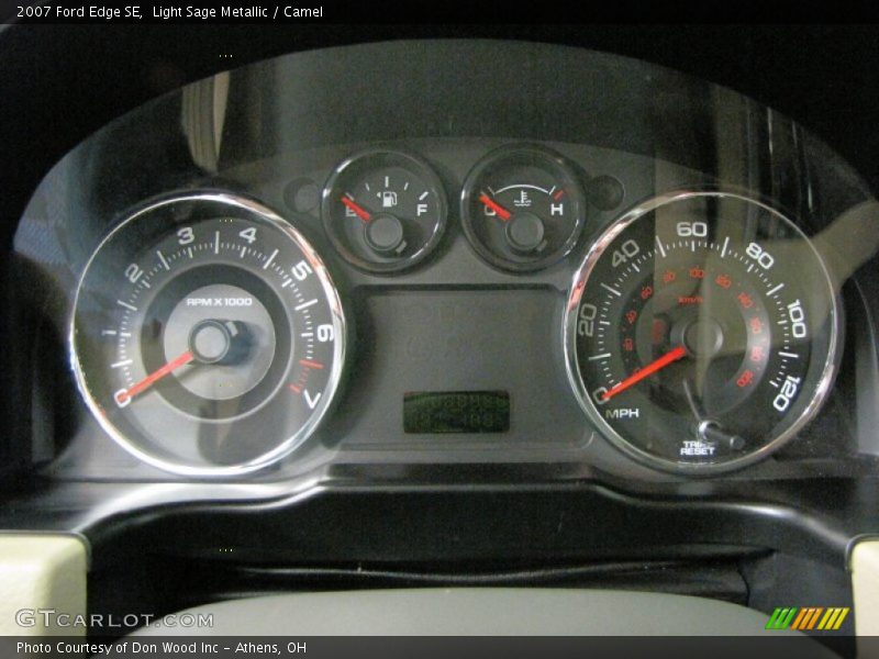 Light Sage Metallic / Camel 2007 Ford Edge SE