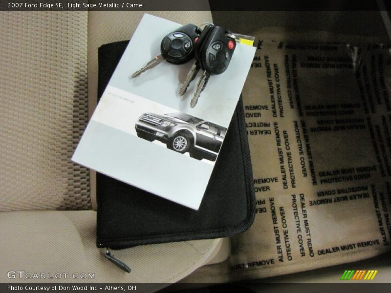 Light Sage Metallic / Camel 2007 Ford Edge SE