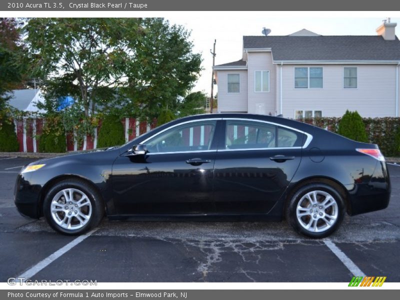 Crystal Black Pearl / Taupe 2010 Acura TL 3.5