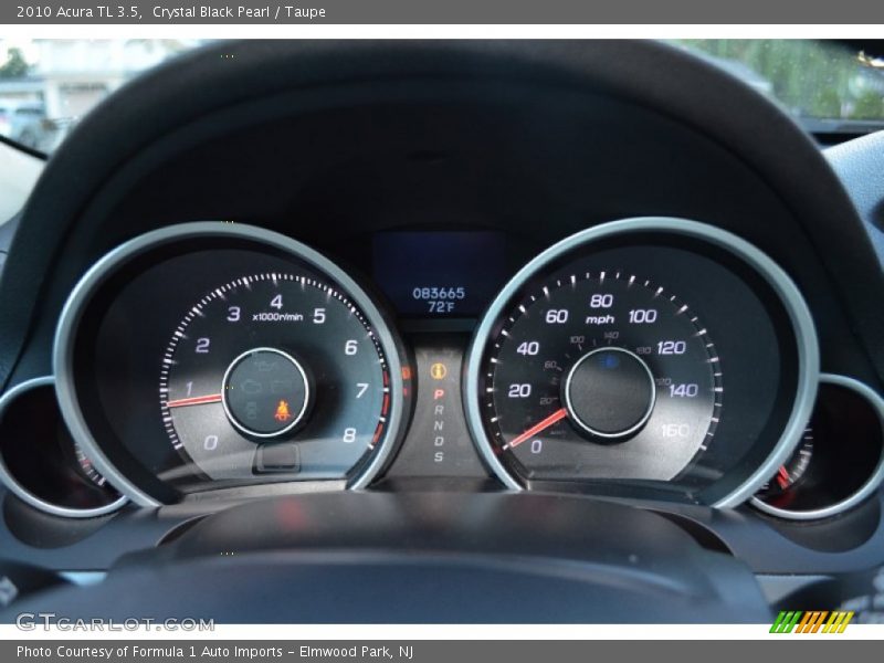 Crystal Black Pearl / Taupe 2010 Acura TL 3.5