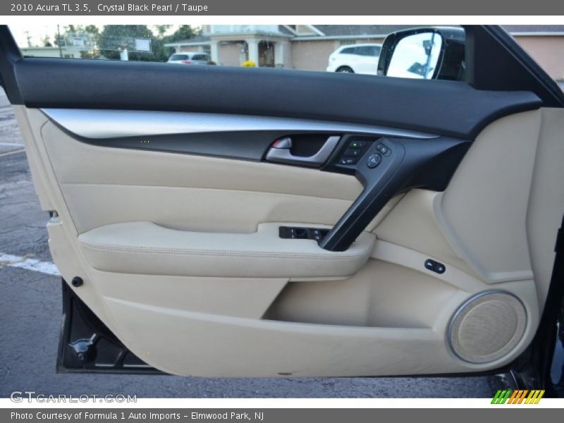 Crystal Black Pearl / Taupe 2010 Acura TL 3.5