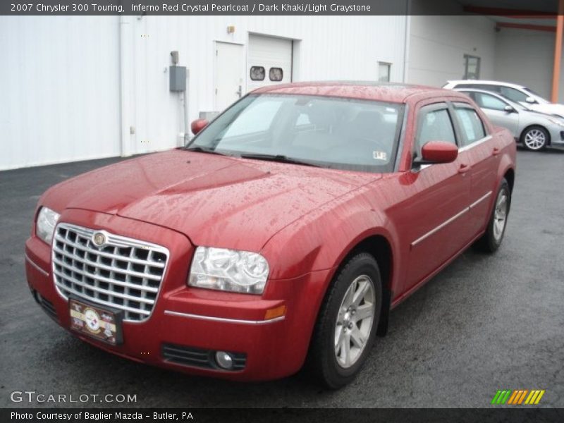 Inferno Red Crystal Pearlcoat / Dark Khaki/Light Graystone 2007 Chrysler 300 Touring