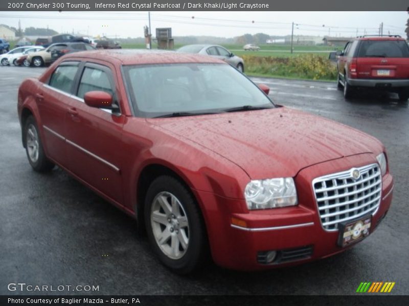 Inferno Red Crystal Pearlcoat / Dark Khaki/Light Graystone 2007 Chrysler 300 Touring