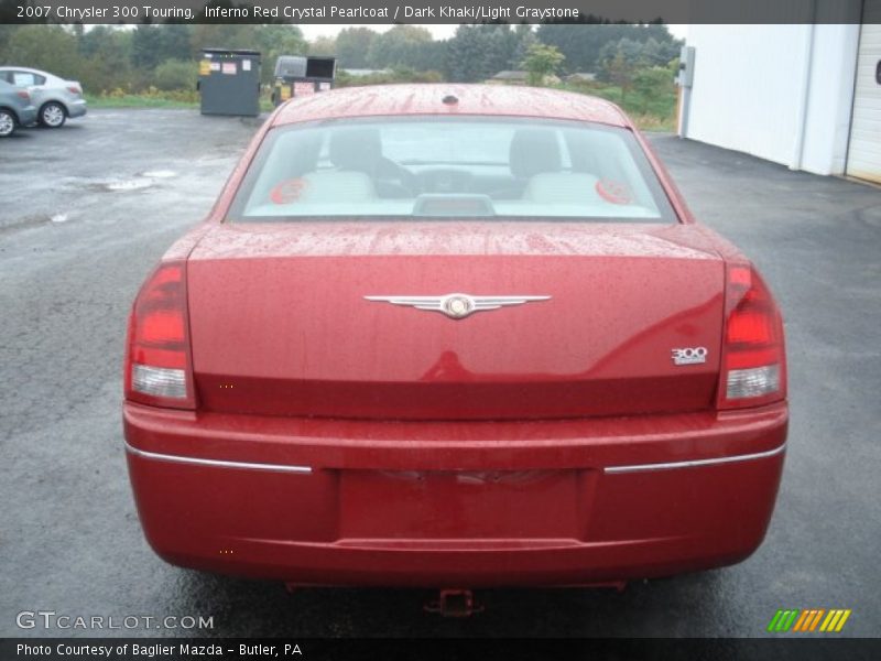 Inferno Red Crystal Pearlcoat / Dark Khaki/Light Graystone 2007 Chrysler 300 Touring