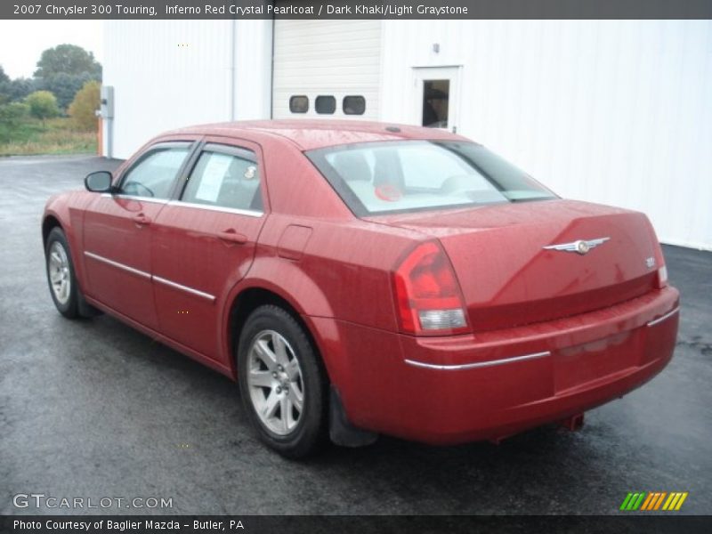 Inferno Red Crystal Pearlcoat / Dark Khaki/Light Graystone 2007 Chrysler 300 Touring