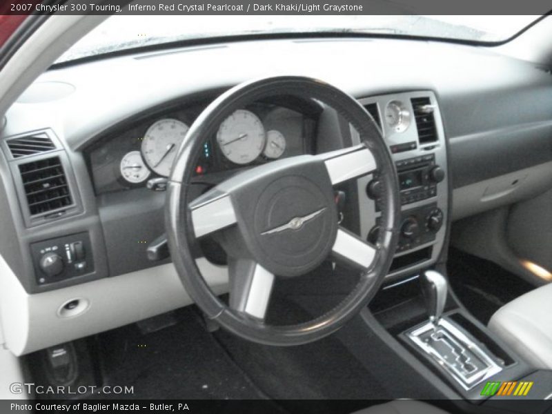 Inferno Red Crystal Pearlcoat / Dark Khaki/Light Graystone 2007 Chrysler 300 Touring