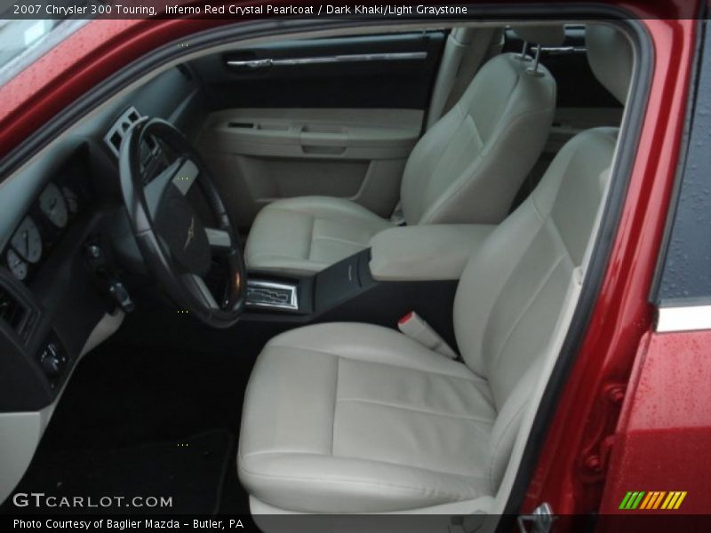 Inferno Red Crystal Pearlcoat / Dark Khaki/Light Graystone 2007 Chrysler 300 Touring