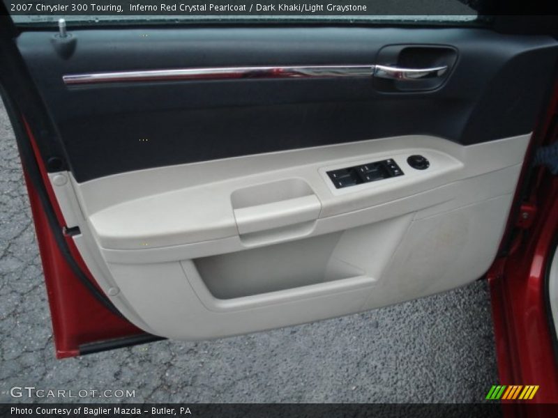 Inferno Red Crystal Pearlcoat / Dark Khaki/Light Graystone 2007 Chrysler 300 Touring
