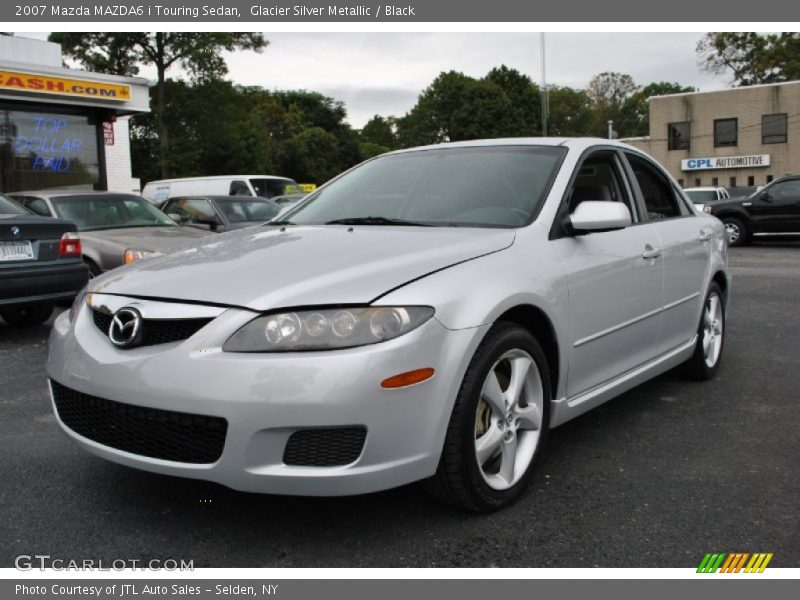 Glacier Silver Metallic / Black 2007 Mazda MAZDA6 i Touring Sedan