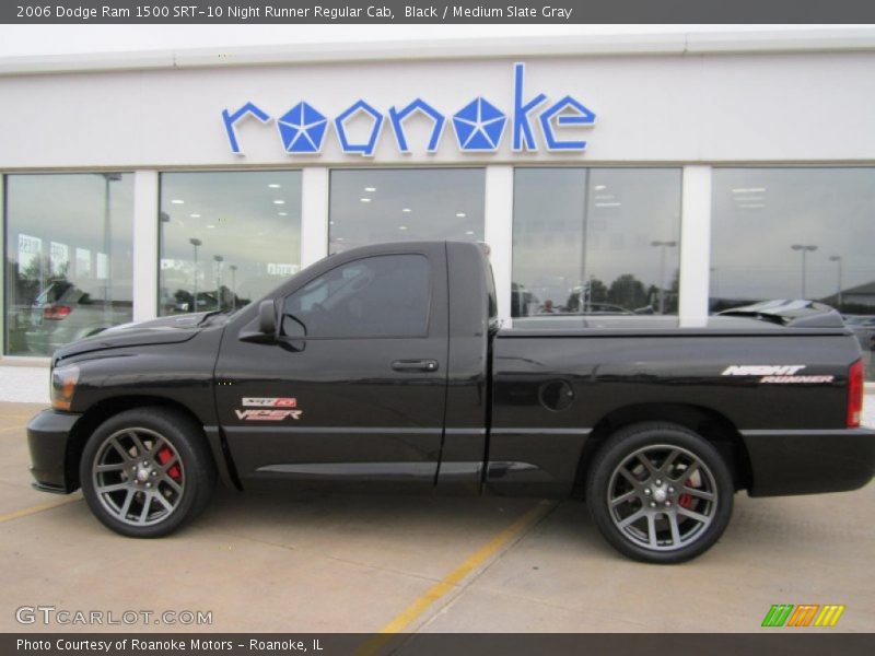 Black / Medium Slate Gray 2006 Dodge Ram 1500 SRT-10 Night Runner Regular Cab