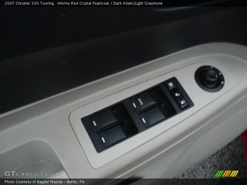 Inferno Red Crystal Pearlcoat / Dark Khaki/Light Graystone 2007 Chrysler 300 Touring