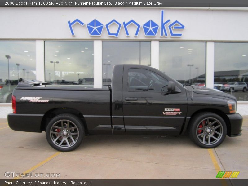 Black / Medium Slate Gray 2006 Dodge Ram 1500 SRT-10 Night Runner Regular Cab