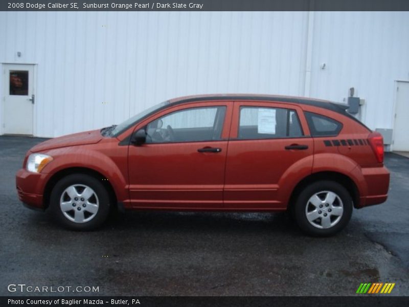 Sunburst Orange Pearl / Dark Slate Gray 2008 Dodge Caliber SE