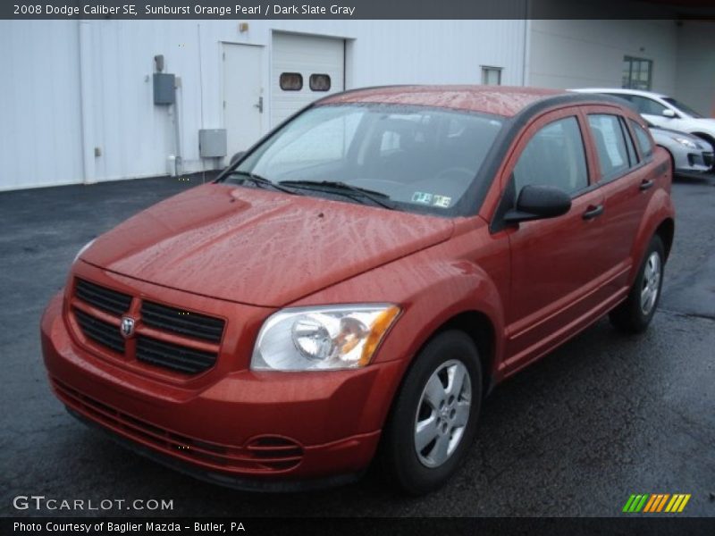 Sunburst Orange Pearl / Dark Slate Gray 2008 Dodge Caliber SE