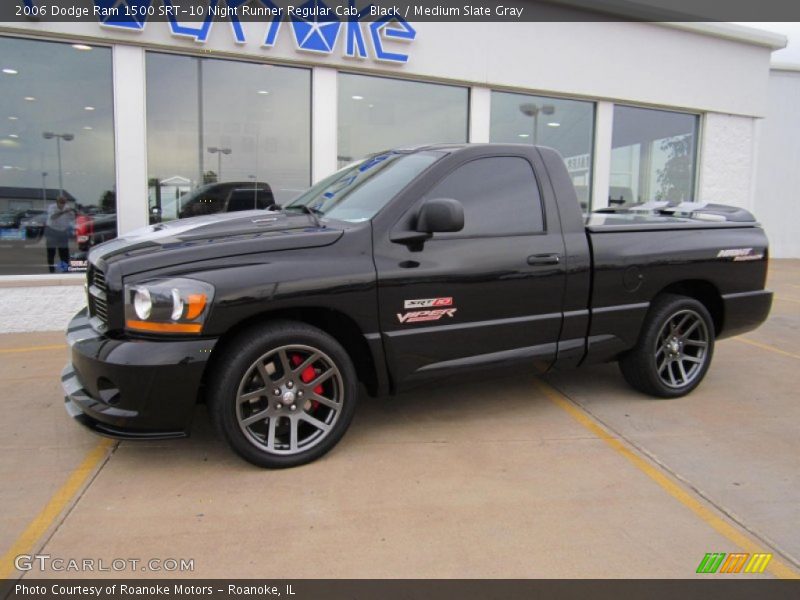 Black / Medium Slate Gray 2006 Dodge Ram 1500 SRT-10 Night Runner Regular Cab