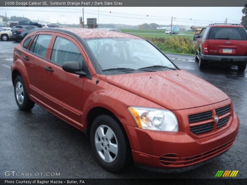 Sunburst Orange Pearl / Dark Slate Gray 2008 Dodge Caliber SE