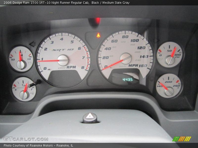  2006 Ram 1500 SRT-10 Night Runner Regular Cab SRT-10 Night Runner Regular Cab Gauges