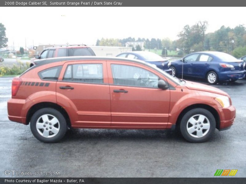 Sunburst Orange Pearl / Dark Slate Gray 2008 Dodge Caliber SE